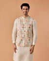 Sunset Cream Kurta Jacket Set