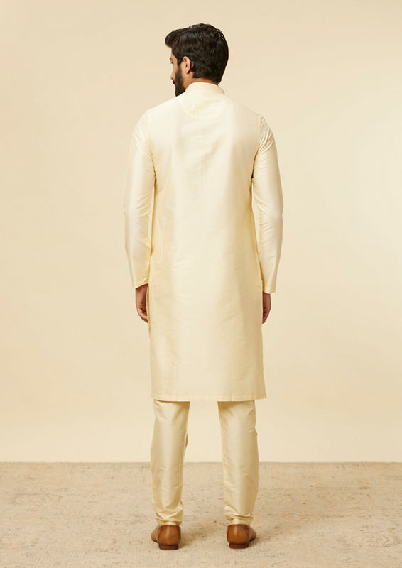 Twamev Men Sand Beige Classic Kurta