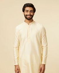 Twamev Men Sand Beige Classic Kurta