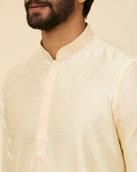Twamev Men Sand Beige Classic Kurta