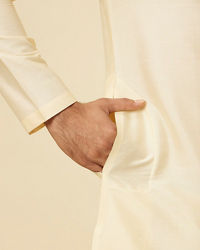 Twamev Men Sand Beige Classic Kurta