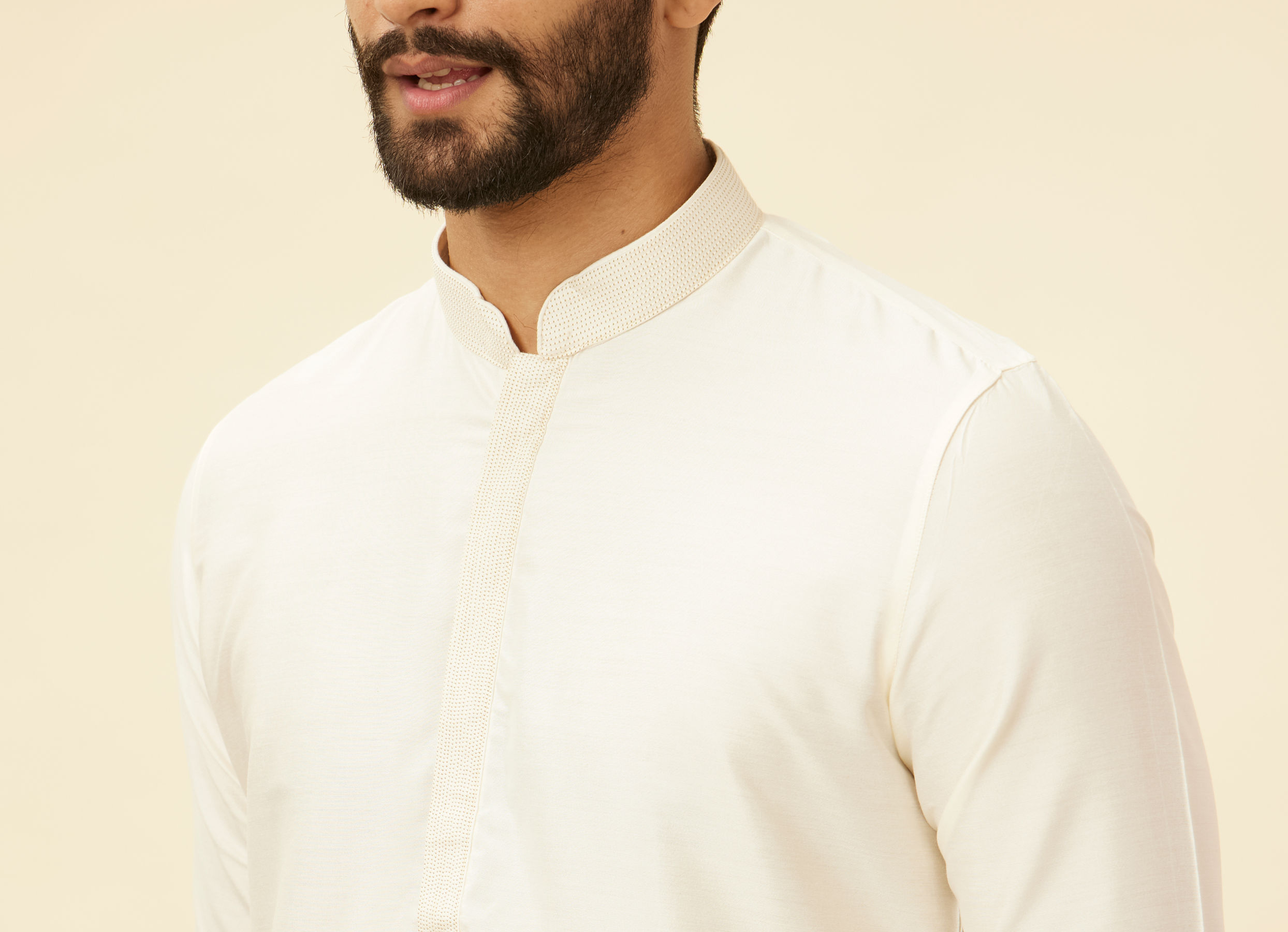 Twamev Men Rosewater Pink Grid Patterned Kurta Set