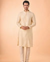 Manyavar Men Regal Beige Kurta Pajama