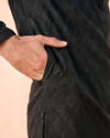 Manyavar Men Black Enchanting Kurta Pajama