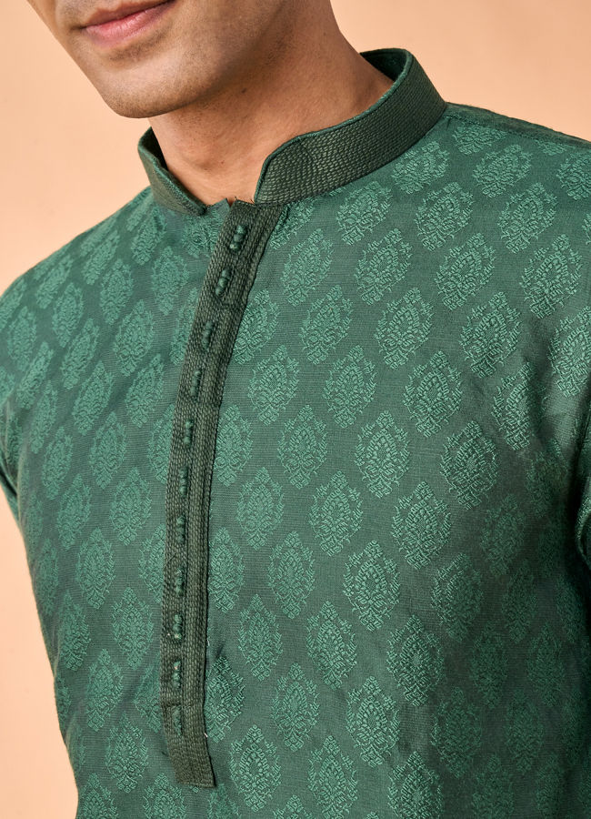 Manyavar Men Emerald Rhapsody Kurta Pajama
