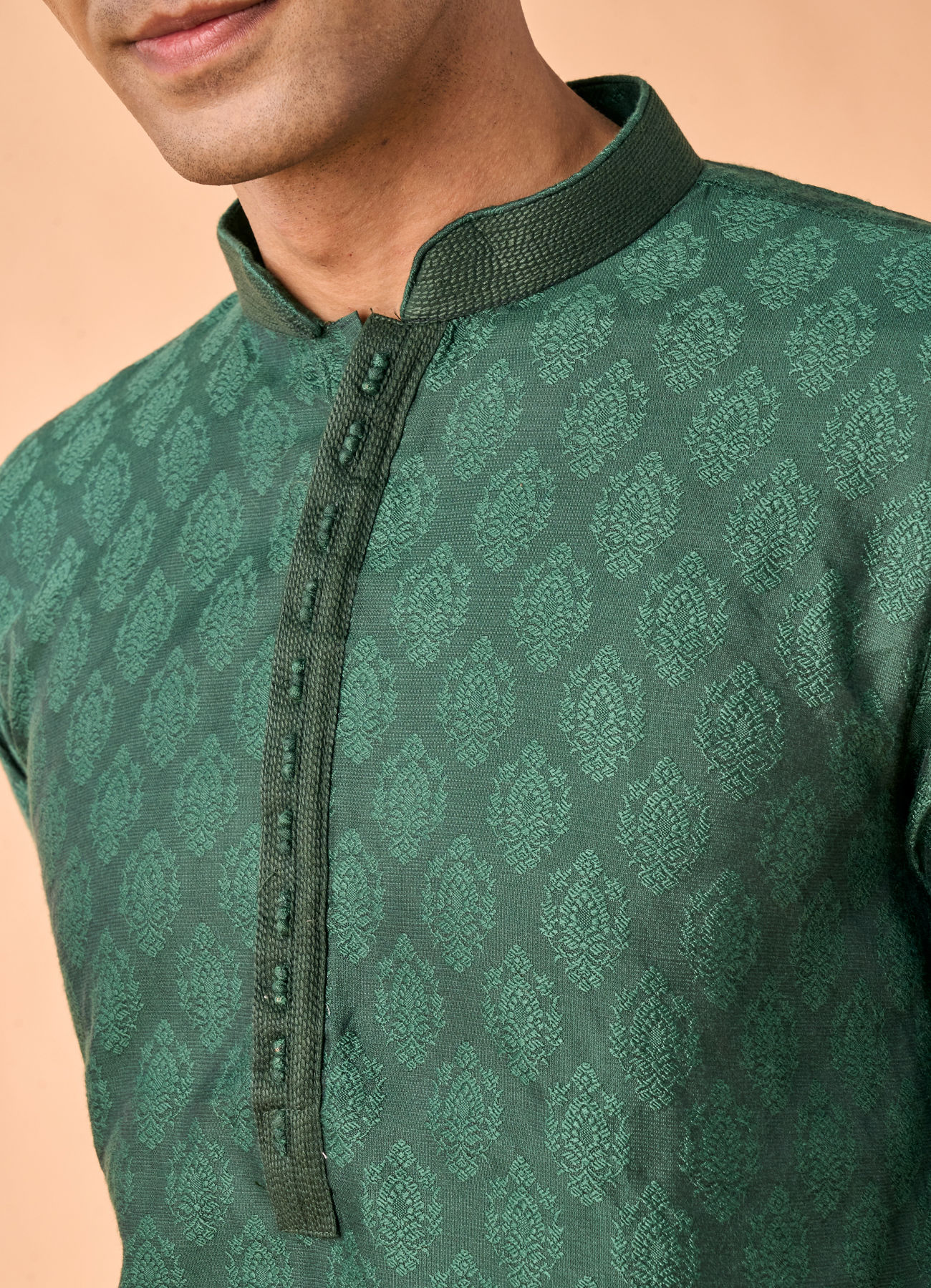 Manyavar Men Emerald Rhapsody Kurta Pajama