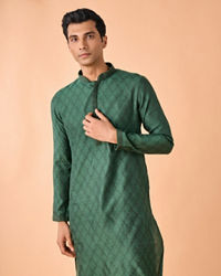 Manyavar Men Emerald Rhapsody Kurta Pajama