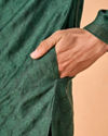 Manyavar Men Emerald Rhapsody Kurta Pajama