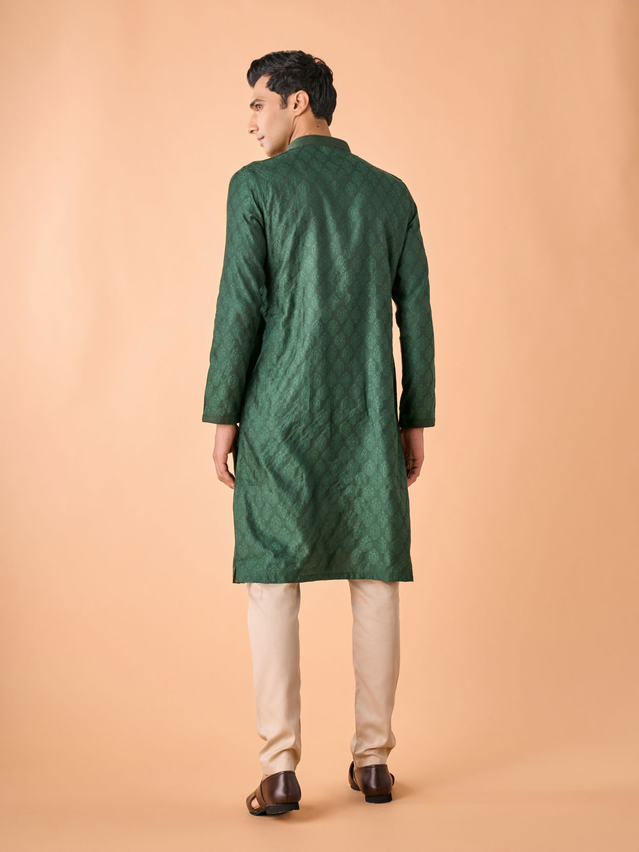 Manyavar Men Emerald Rhapsody Kurta Pajama