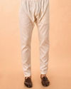 Manyavar Men Elegant Cream Kurta Pajama