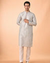 Manyavar Men Light Blue Splendor Kurta Pajama