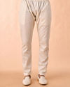 Manyavar Men Ethereal Lilac Art Silk Kurta Pajama