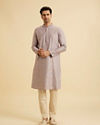 Manyavar Men Lilac Elegance Kurta Pajama