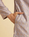 Manyavar Men Lilac Elegance Kurta Pajama