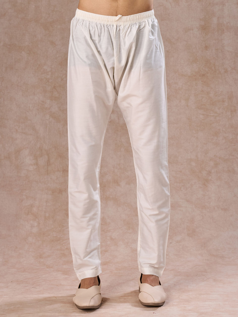 Manyavar Men Regal Pista Green Georgette Kurta Pajama