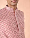 Manyavar Men Graceful Dusty Pink Kurta Pajama