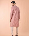 Manyavar Men Graceful Dusty Pink Kurta Pajama