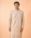 Manyavar Men Cream Elegance Kurta Pajama