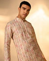 Manyavar Men Peachy Elegance Kurta Pajama