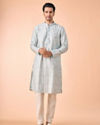 Manyavar Men Regal Aqua Green Kurta Pajama