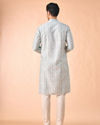 Manyavar Men Regal Aqua Green Kurta Pajama