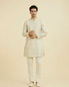 Manyavar Men Cream Kurta Pajama