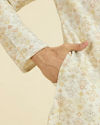 Manyavar Men Cream Kurta Pajama
