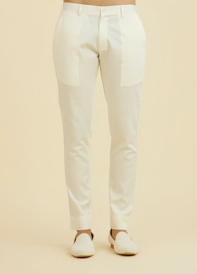 Manyavar Men Cream Kurta Pajama