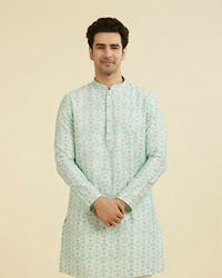Manyavar Men Aqua Elegance Kurta Pajama