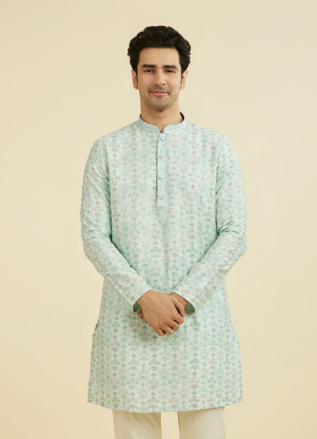 Manyavar Men Aqua Elegance Kurta Pajama
