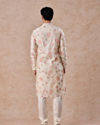 Manyavar Men Cream Elegance Chanderi Kurta Churidar