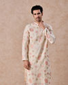 Cream Elegance Chanderi Kurta Churidar