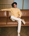 Manyavar Men Saffron Splendor Kurta Pajama