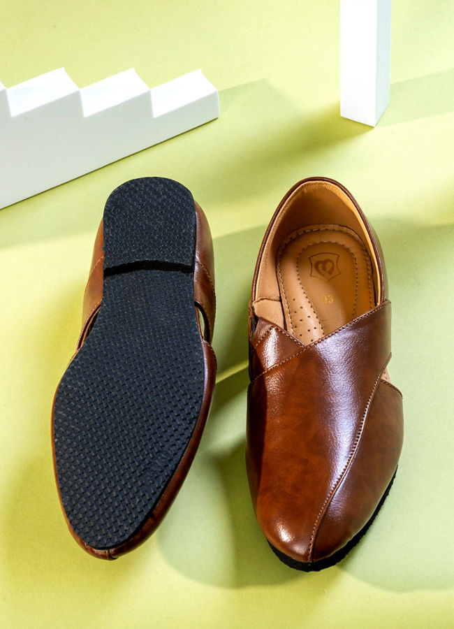 Manyavar Boys Regal Brown Shoe