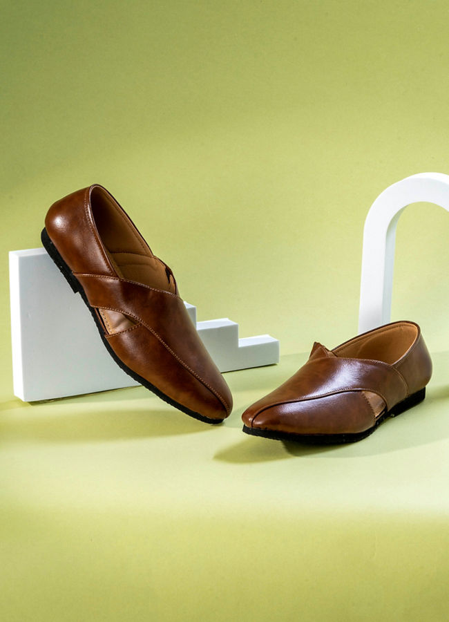 Manyavar Boys Regal Brown Shoe