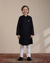 Manyavar Boys Boys Dark Blue Kurta Set