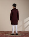 Manyavar Boys Boys Wine Kurta Set