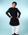 Manyavar Boys Black Kurta Pajama Set