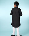 Manyavar Boys Black Kurta Pajama Set