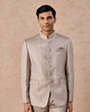 Natural Elegance Beige Jodhpuri Suit