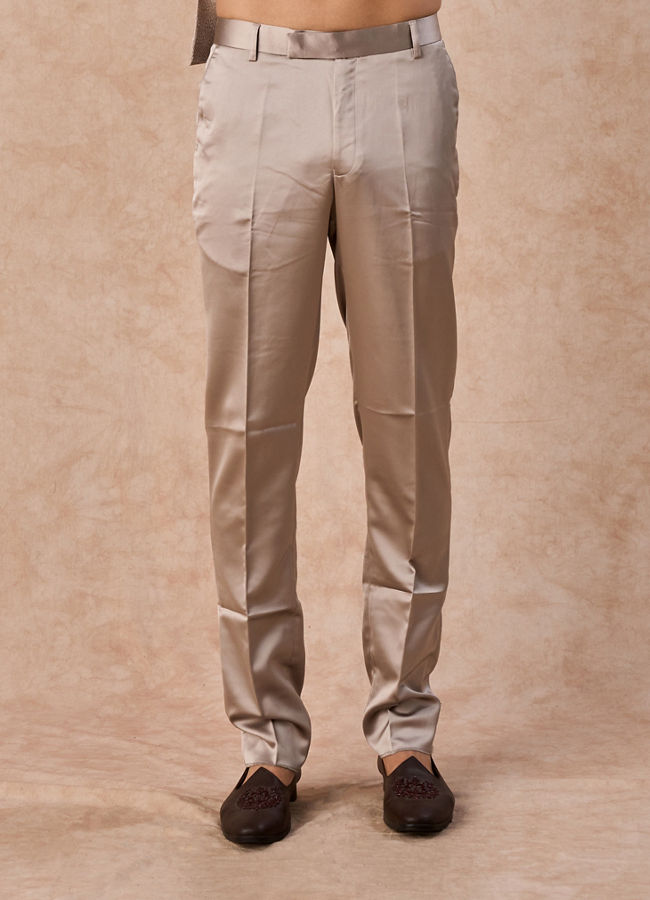 Manyavar Men Natural Elegance Beige Jodhpuri Suit