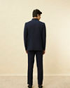 Manyavar Men Dark Sapphire Blue Classic Jodhpuri Suit