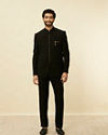 Manyavar Men Rich Black Classic Jodhpuri Suit