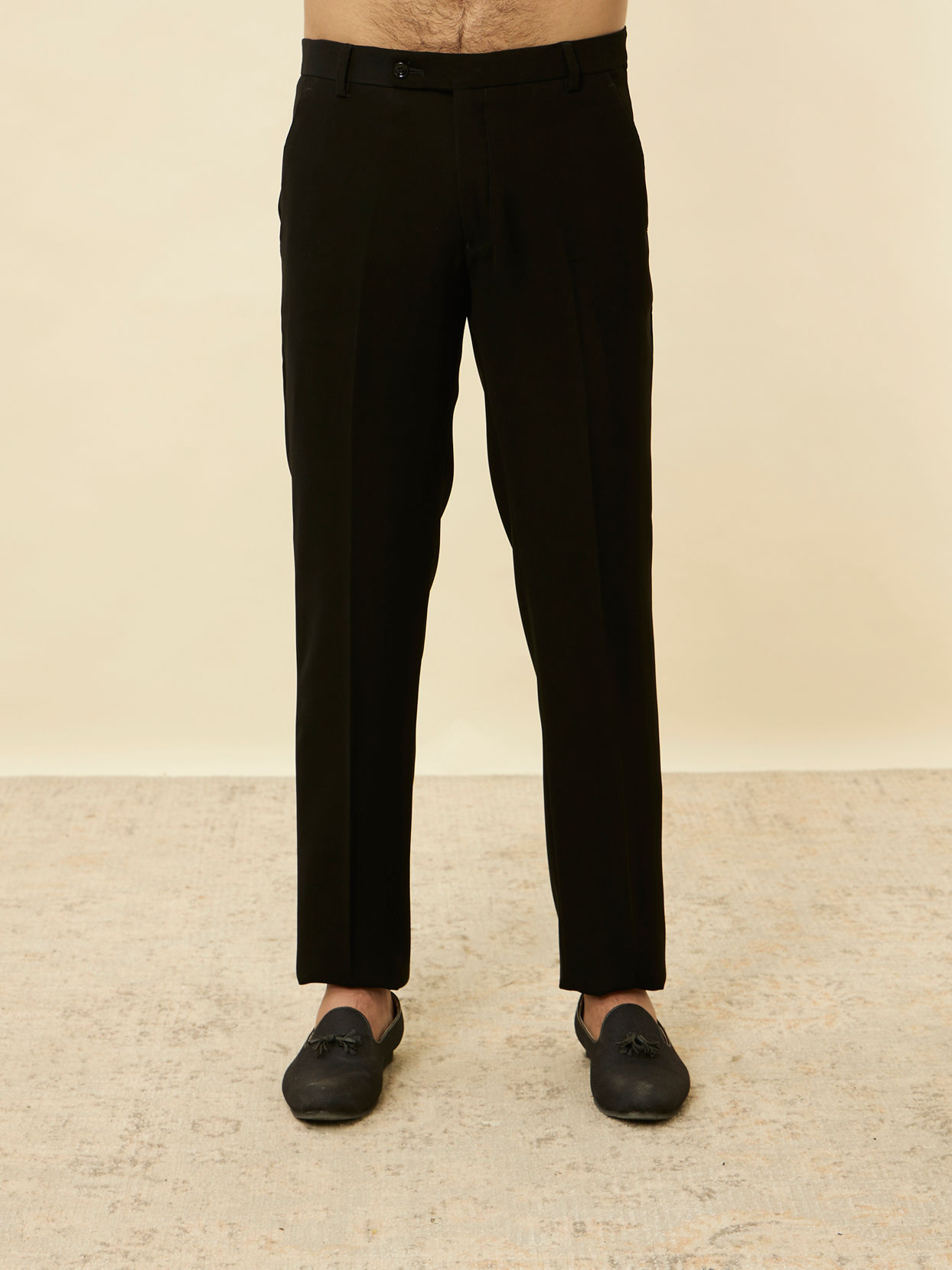 Manyavar Men Rich Black Classic Jodhpuri Suit