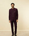 Manyavar Men Royal Purple Classic Jodhpuri Suit