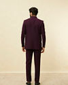 Manyavar Men Royal Purple Classic Jodhpuri Suit