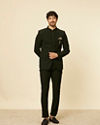 Manyavar Men Classic Dark Green Jodhpuri Suit
