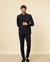 Manyavar Men Classic Dark Blue Jodhpuri Suit image number 2