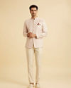Manyavar Men Peach Elegance Jodhpuri Suit