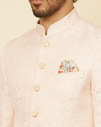 Manyavar Men Soft Pink Jodhpuri Suit